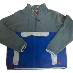 Patagonia Synchilla Fleece Unisex Men’s Large L Women’s XL Anorak Pullover Blue